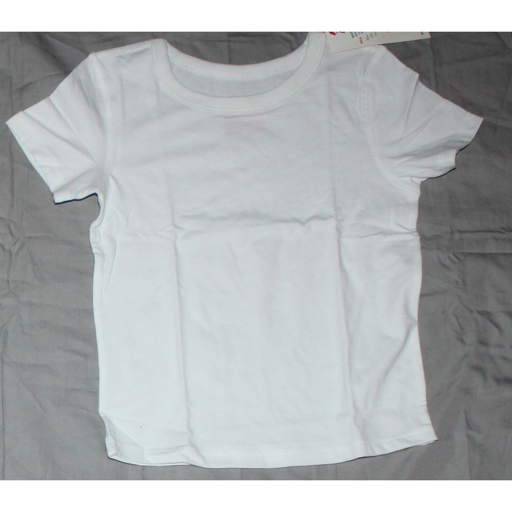 Cat & Jack Boys Girls Short Sleeve white T-shirt size 4T NEW